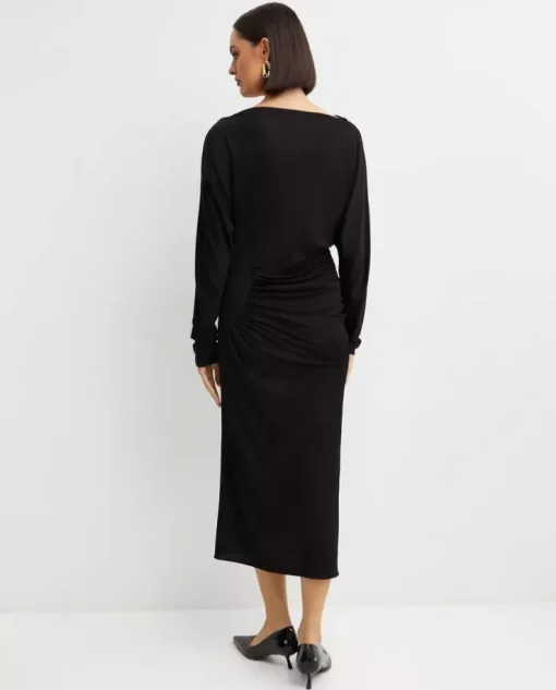 Czarna sukienka maxi
