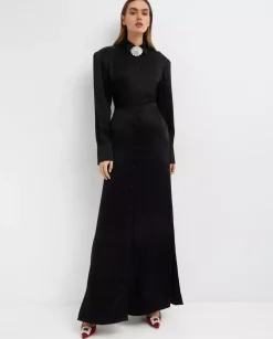 Czarna sukienka maxi