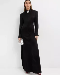 Czarna sukienka maxi