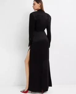 Czarna sukienka maxi