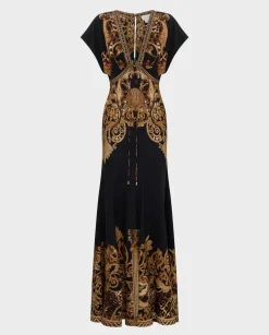 Czarna sukienka maxi
