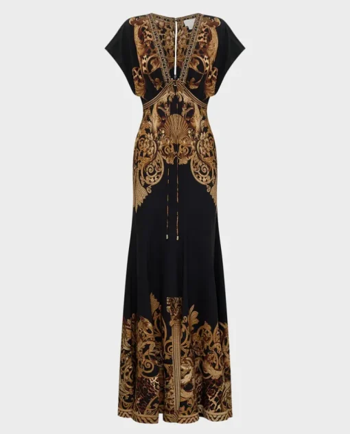 Czarna sukienka maxi