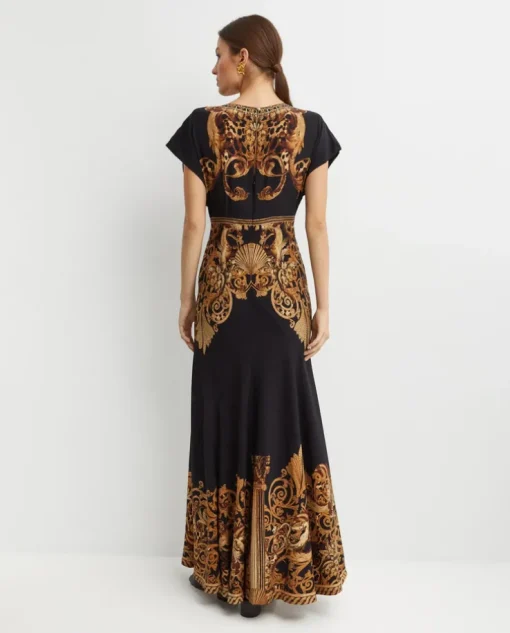 Czarna sukienka maxi