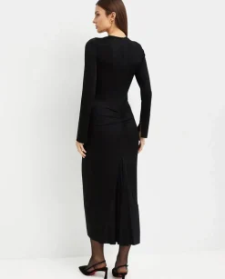 Czarna sukienka maxi