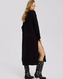 Czarna sukienka maxi Frias