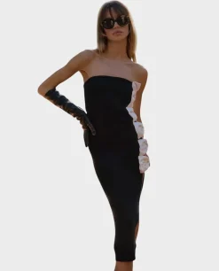 Czarna sukienka maxi Miranda