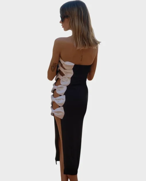 Czarna sukienka maxi Miranda