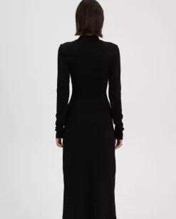 Czarna sukienka midi