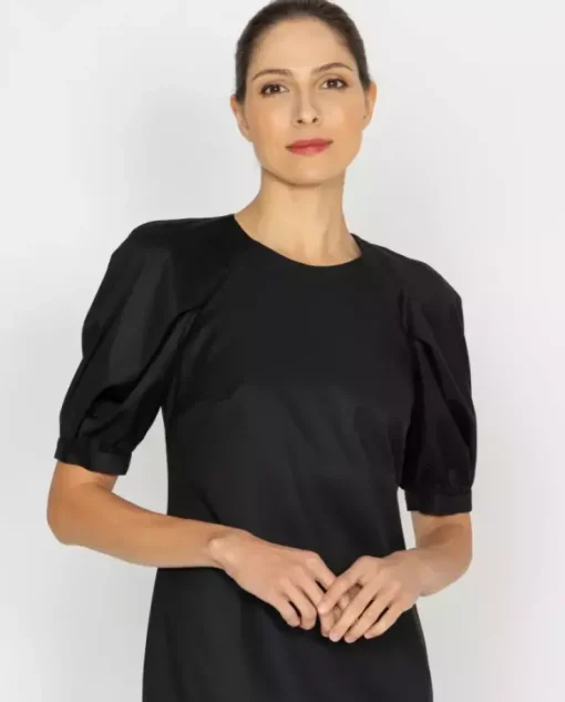 Czarna sukienka midi