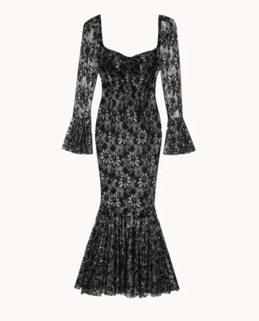 Czarna sukienka Morticia