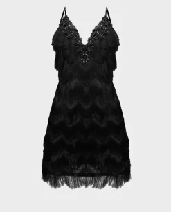 Czarna sukienka wieczorowa Gatsby