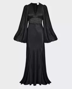 Czarna suknia maxi Adele