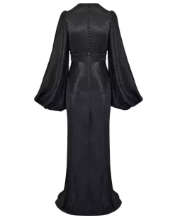 Czarna suknia maxi Adele