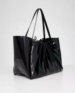 Czarna torba na ramię shopper Cabas
