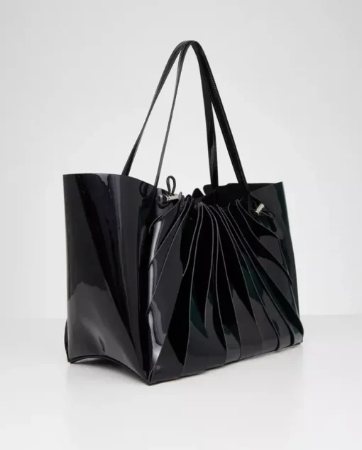 Czarna torba na ramię shopper Cabas