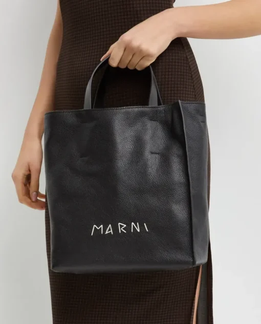 Czarna torba shopper Museo small