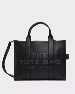 Czarna torba The Leather Medium Tote