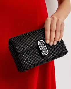 Czarna torebka z kryształkami the Rhinestone J Marc Mini