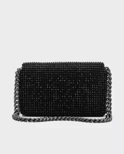 Czarna torebka z kryształkami the Rhinestone J Marc Mini