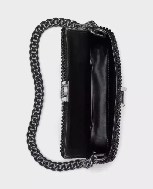 Czarna torebka z kryształkami the Rhinestone J Marc Mini