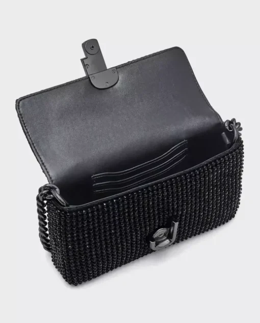 Czarna torebka z kryształkami the Rhinestone J Marc Mini