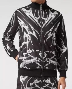 Czarna wzorzysta bluza