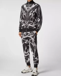 Czarna wzorzysta bluza