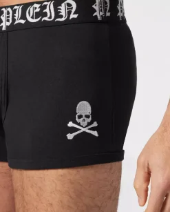 Czarne bokserki Skull&Bonnes