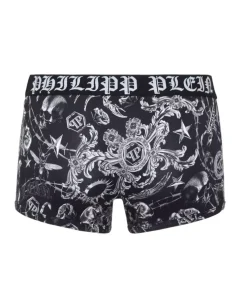 Czarne bokserki w oryginalny print