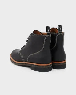 Czarne buty skórzane Radford