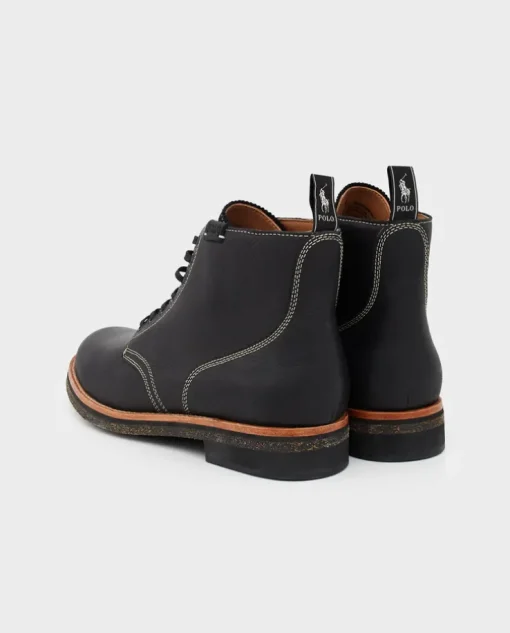 Czarne buty skórzane Radford