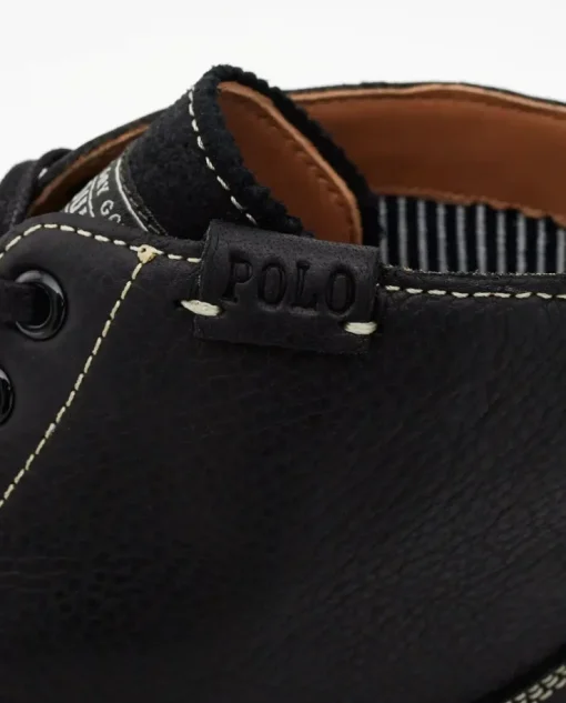 Czarne buty skórzane Radford