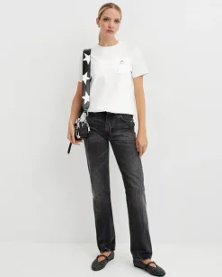 Czarne jeansy Cleo Relaxed Fit