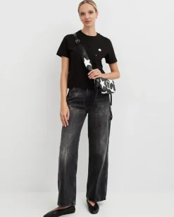 Czarne jeansy Korea Asian Fit