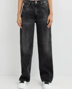 Czarne jeansy Korea Relaxed Fit