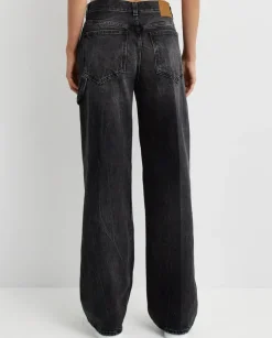 Czarne jeansy Korea Relaxed Fit