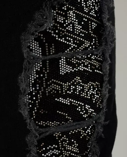Czarne jeansy Paisley Super Straight