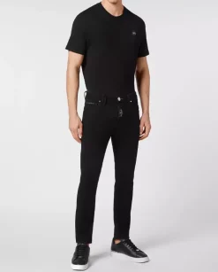 Czarne jeansy Skinny Fit