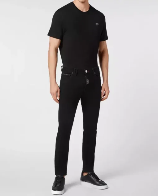 Czarne jeansy Skinny Fit