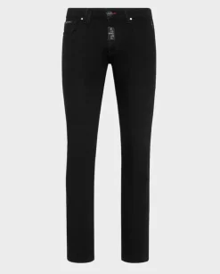 Czarne jeansy Super Fit