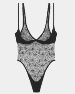 Czarne koronkowe body Kate