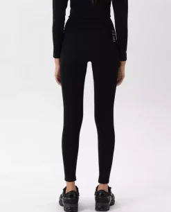 Czarne legginsy seamless