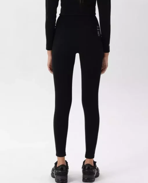 Czarne legginsy seamless