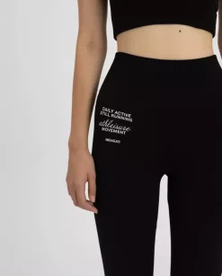 Czarne legginsy seamless