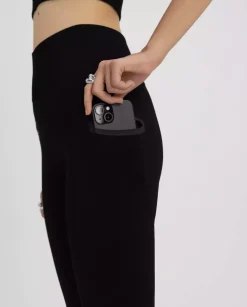 Czarne legginsy seamless