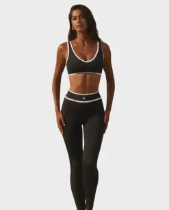 Czarne legginsy sportowe