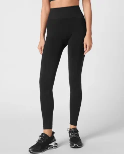 Czarne legginsy z logo