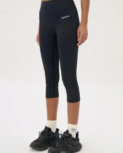 Czarne legginsy z logo Raven