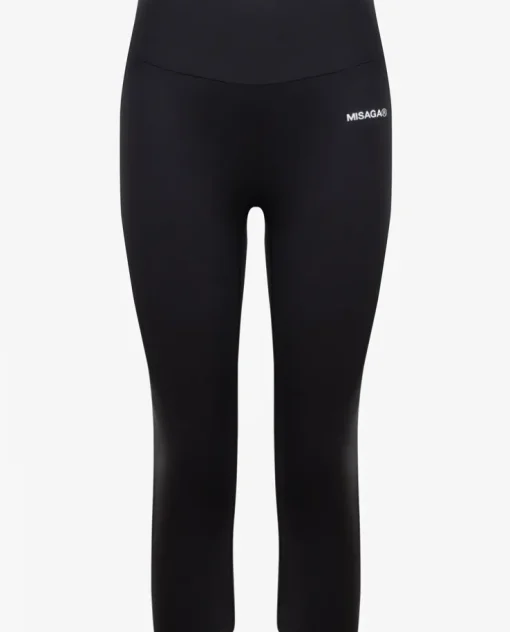 Czarne legginsy z logo Raven