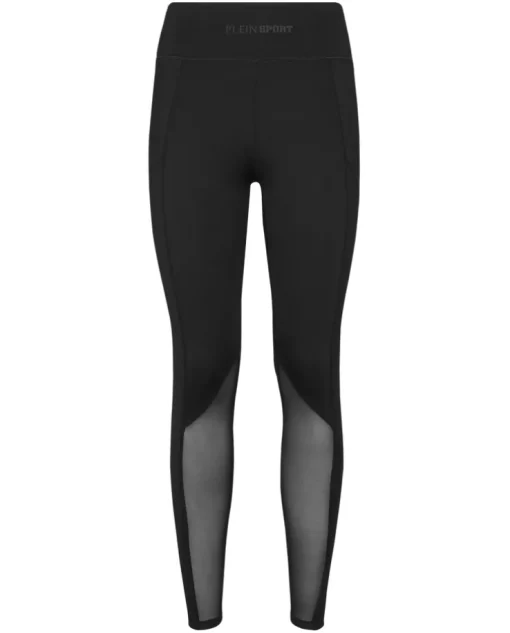 Czarne legginsy z siateczką